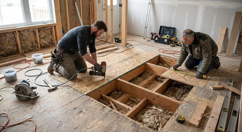 Floor Framing Replacement in Kansas City, KS